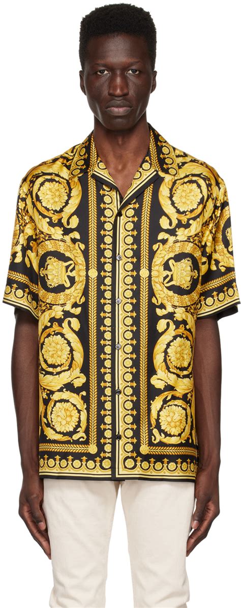 versace shirt black 2012